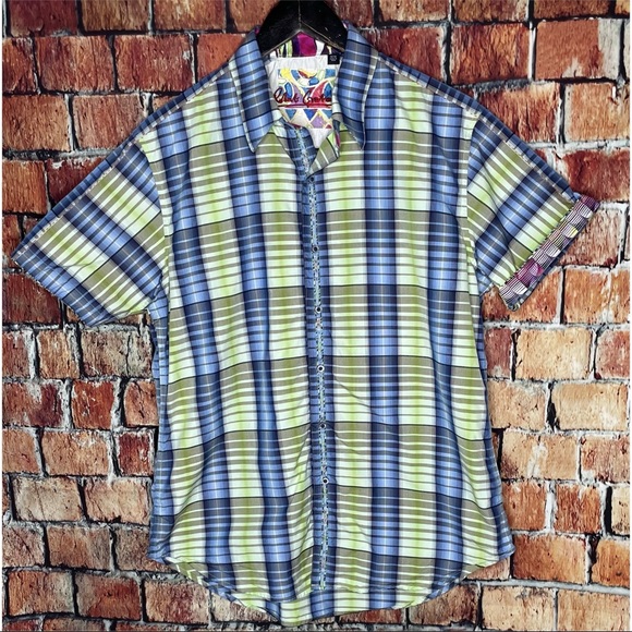Robert Graham Medium Short Sleeve Button Shirt - Picture 1 of 5